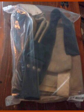 Vintage Heavy Duty Leather Construction Belt Apron with Quick Release Buckle
